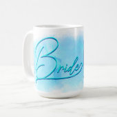 Mug Bride Modèle photo de l'écriture (Devant gauche)
