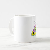 Mug Bride Pansies Floral Vintage Boho Mariage (Devant gauche)