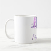 Mug Bride tribe monogram purple ruffle pink border spa (Gauche)