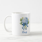 Mug Bridesmaid Blue Hydrangea Bouquet (Gauche)