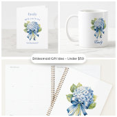 Mug Bridesmaid Blue Hydrangea Bouquet
