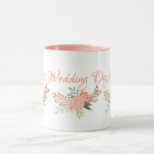 Mug Bridesmaid/Bride Whimsical Rose Florale Design (Centre)