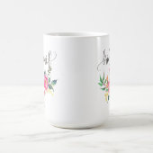 Mug Bridesmaid Floral Mariage personnalisé -3 (Centre)