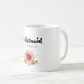 Mug Bridesmaid - Floral Watercolor Mariage (Devant droit)