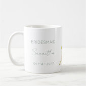 Mug Bridesmaid Gift Wildflower Garden Personalized (Gauche)