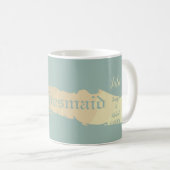 Mug Bridesmaid Golden Blue Mariage (Devant droit)