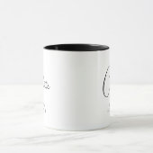Mug Bridesmaid Mariage Simple Modern Script Nom (Centre)