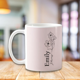 Mug Bridesmaid Primrose Fleur du mois de naissance fév