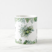 Mug Bridesmaids personnalisées Monogram Greenery Maria (Centre)