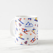Mug Bridger Bowl Canyon Montana Ski Snowboard Motif (Devant gauche)