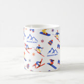 Mug Bridger Bowl Canyon Montana Ski Snowboard Motif (Centre)