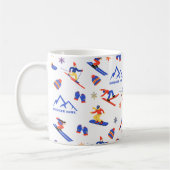 Mug Bridger Bowl Canyon Montana Ski Snowboard Motif (Gauche)