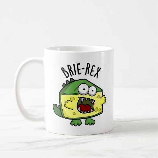 Mug Brie-rex Fromage drôle TRex Pun (Gauche)