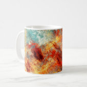 Mug Bright artistic splashes. Abstract painting color (Devant gauche)