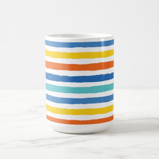 Mug Bright Beach Striped Motif (Centre)