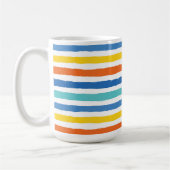 Mug Bright Beach Striped Motif (Gauche)