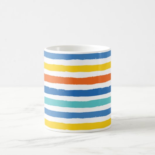 Mug Bright Beach Striped Motif (Centre)