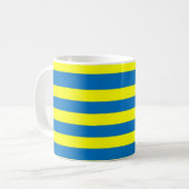 Mug Bright Bold Yellow and Blue Stripes (Devant gauche)