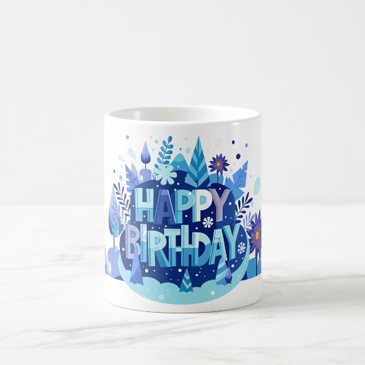 Mug Bright Botanical Birthday Gift