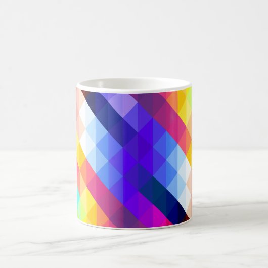 Mug Bright Colorful Abstract Geometric Pattern (Centre)