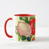 Mug Bright Colors Vegetables Art  (Gauche)