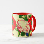 Mug Bright Colors Vegetables Art  (Devant droit)