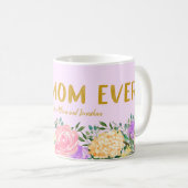 Mug Bright Floral Meilleure Maman Jour des mères (Devant droit)