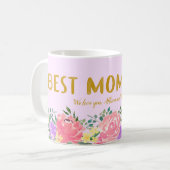 Mug Bright Floral Meilleure Maman Jour des mères (Devant gauche)