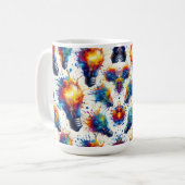 Mug Bright Ideas – Colorful Light Bulb Pattern with Ab (Devant gauche)