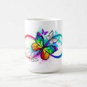 Mug Bright infinity with rainbow butterfly (Centre)