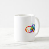 Mug Bright infinity with rainbow butterfly (Devant droit)