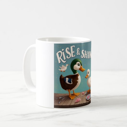 Mug Bright Morning avec des canards (Devant gauche)