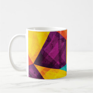 Mug Bright Mosaic Grunge Motif transparent