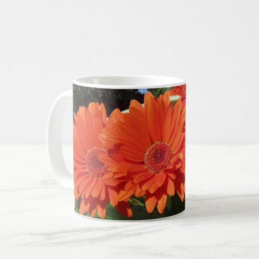Mug Bright Orange Gerbera Daisy Photo (Devant gauche)
