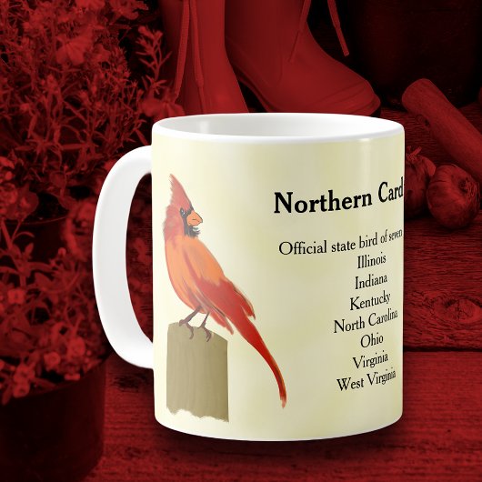 Mug Bright Red Cardinal State Bird