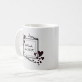 Mug Bright Red Heart BFF Friendship Best Friends (Devant gauche)