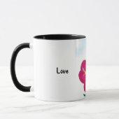 Mug Bright rose Floral Love Typographie (Gauche)
