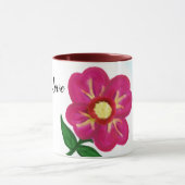 Mug Bright rose Floral Love Typographie (Centre)