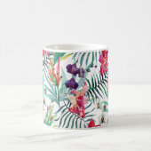 Mug Bright Tropical Floral avec Monogramme (Centre)