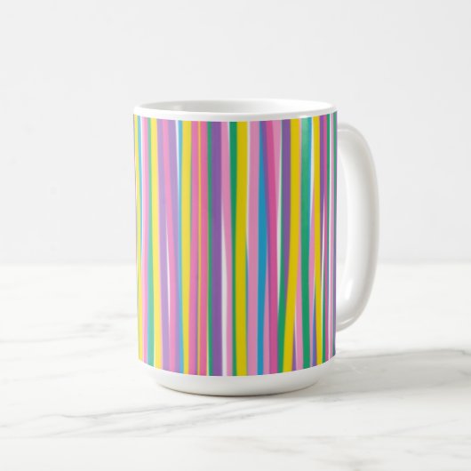 Mug Bright Vertical Summer Stripes (Devant droit)