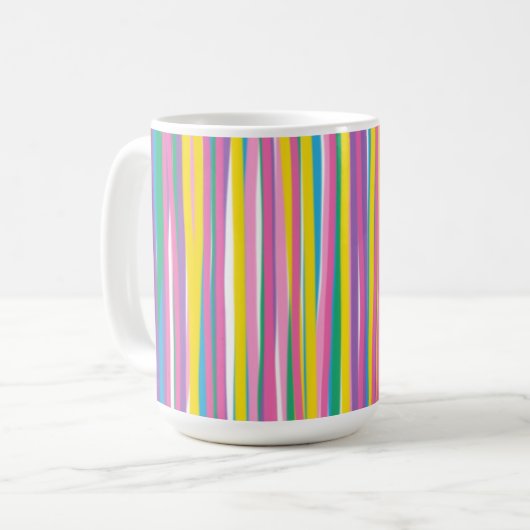 Mug Bright Vertical Summer Stripes (Devant gauche)