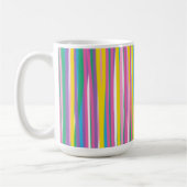Mug Bright Vertical Summer Stripes (Gauche)