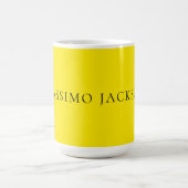 Mug Bright Yellow Minimalist Plain Modern Aesthetic (Centre)