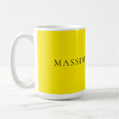 Mug Bright Yellow Minimalist Plain Modern Aesthetic (Gauche)