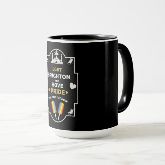 Mug Brighton et Hove Pride (Devant droit)