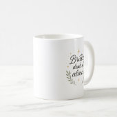 Mug ✨ Brilla desde el alma – Caligrafía Botánica (Devant droit)
