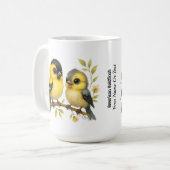 Mug Brillant Goldfinch américain (Devant gauche)