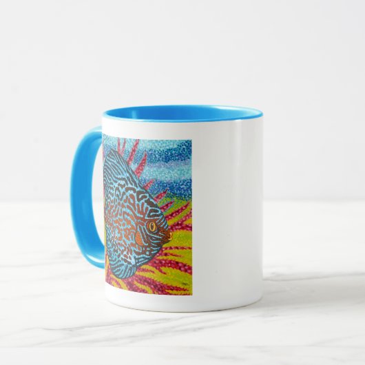 Mug Brillant poisson tropical II (Devant gauche)