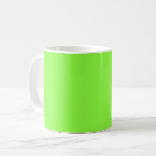 MUG BRILLANT VERT CLAIR (Devant gauche)