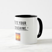 Mug Briller - Créez votre propre soleil (Devant droit)